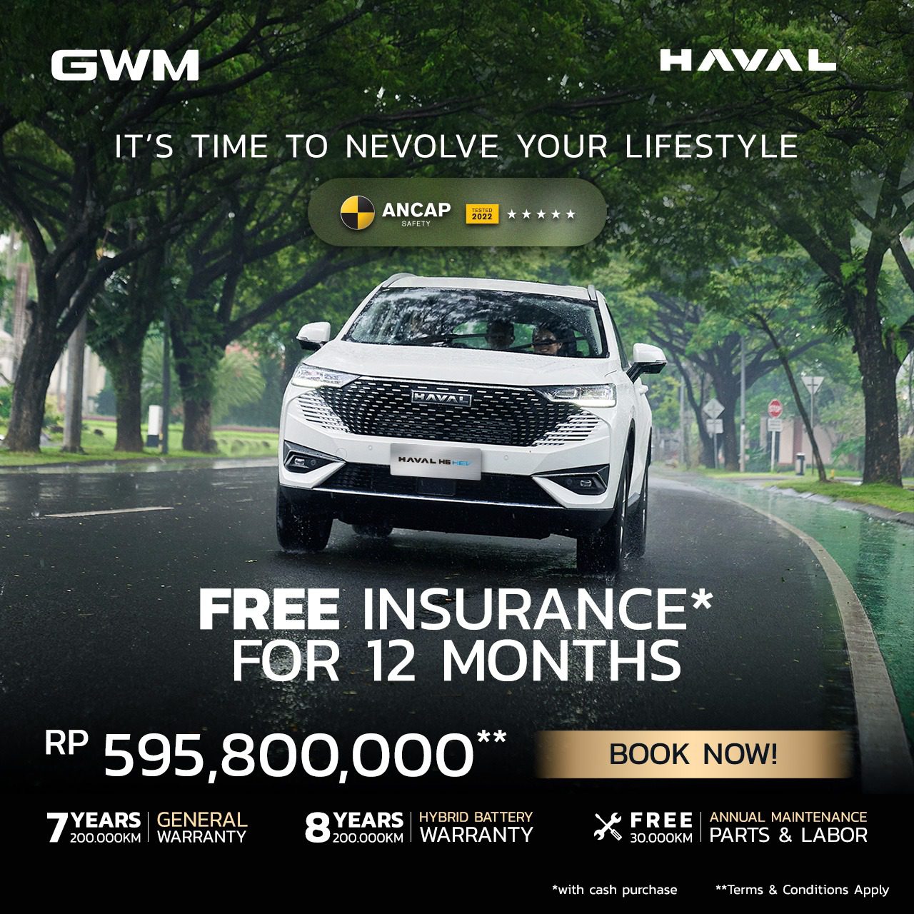 Dapatkan Promo GWM Pembelian Haval H6 HEV, SUV Hybrid