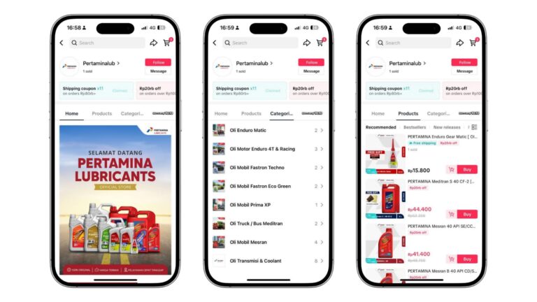 Ganti Oli Kini Semudah Belanja Online, Pertamina Lubricants Hadir di Tokopedia, TikTok Shop, dan Shopee!