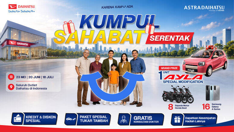 Daihatsu hadirkan program Kumpul Sahabat Serentak 23 Mei 2026